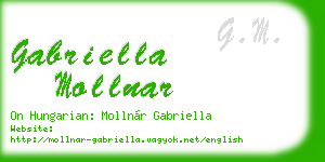 gabriella mollnar business card